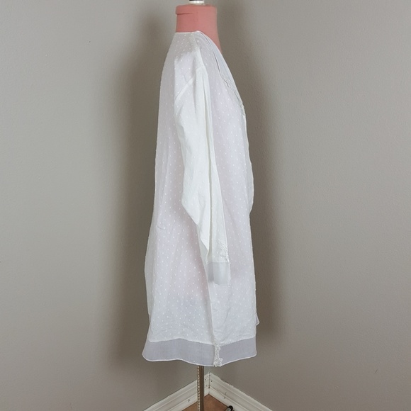 OSCAR DE LA RENTA CHIC SEMI SHEER COVER-UP DUSTER - Picture 4 of 7